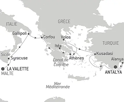 Découvrez votre itinéraire - La Méditerranée : empreintes des grandes civilisations