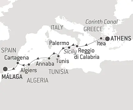 Your itinerary - Ancient shores of the Mediterranean