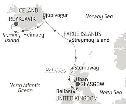 Your itinerary - The Northern Islands with Frédéric Chopin