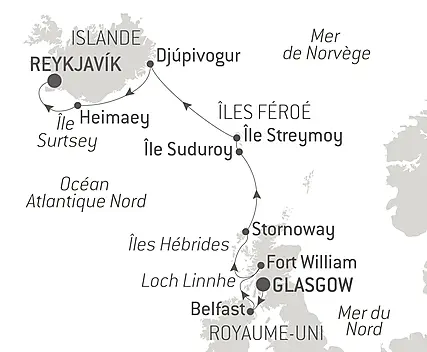 Découvrez votre itinéraire - Territoires sauvages d’Écosse, des îles Féroé et d’Islande