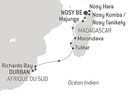 Découvrez votre itinéraire - Afrique du Sud et Madagascar