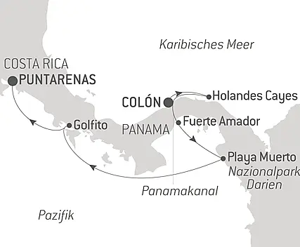 Panamakanal und die Juwelen Mittelamerikas