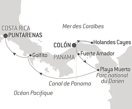 Canal de Panama et joyaux d’Amérique centrale