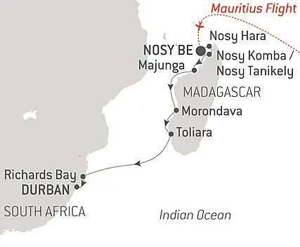 Your itinerary - Madagascar & South Africa