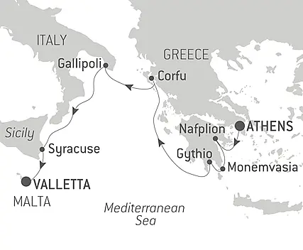 Your itinerary - Ancient Cities of the Mediterranean