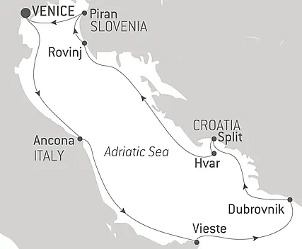 Your itinerary - Shores of the Adriatic