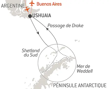 Découvrez votre itinéraire - L’Antarctique emblématique