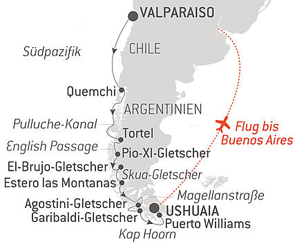 Highlights der chilenischen Fjorde