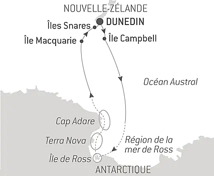 Découvrez votre itinéraire - Expédition sur les traces de Scott et Shackleton