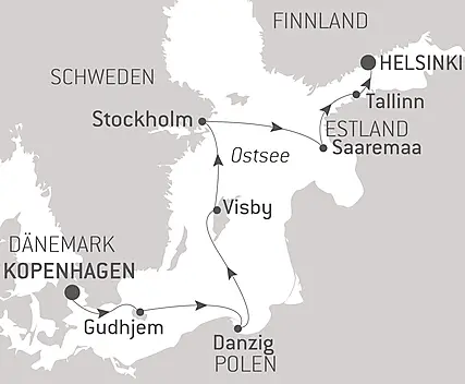 Hauptstädte und berühmte Städte der Ostsee