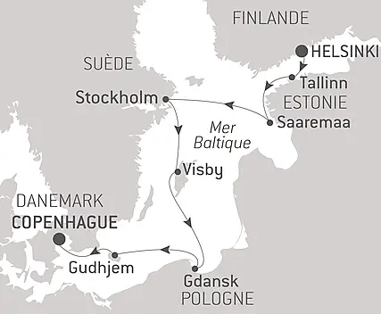 Découvrez votre itinéraire - Capitales et villes emblématiques de la Baltique