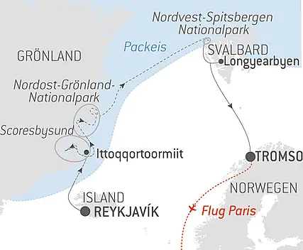 Polar-Abenteuer zwischen Nordost-Grönland und Spitzbergen