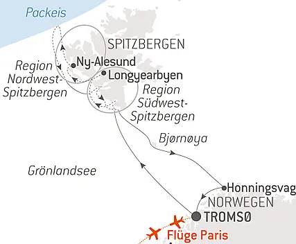 Polare Lichtschimmer, vom Nordkap bis Spitzbergen