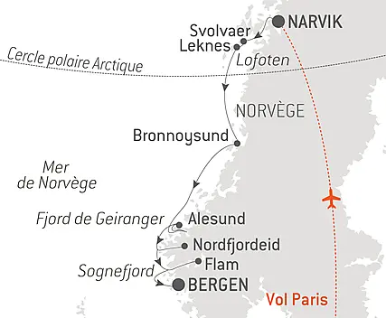 Splendeurs automnales des Lofoten aux fjords de Norvège