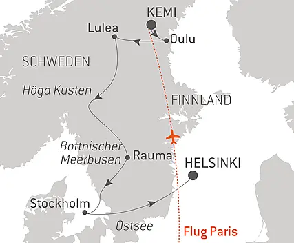 Abenteuer Bottnischer Meerbusen, Kurs gen Norden