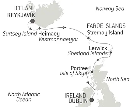 Total Solar Eclipse from Iceland to Ireland