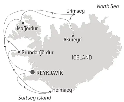 Découvrez votre itinéraire - Mosaïque islandaise