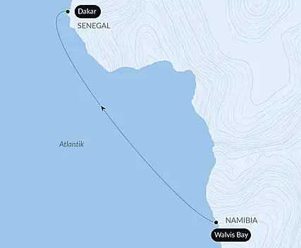 Ozean-Kreuzfahrt: Walvis Bay - Dakar