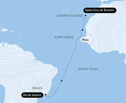 Ocean Voyage: Rio de Janeiro-Santa Cruz de Tenerife
