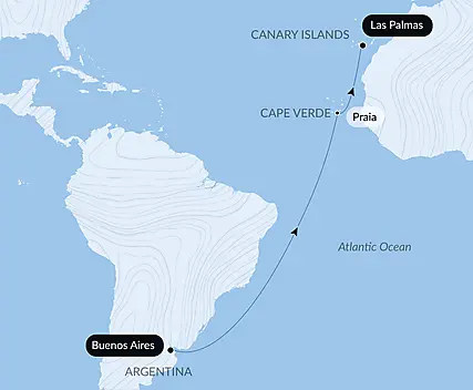 Ocean Voyage: Buenos Aires -  Las Palmas de Gran Canaria