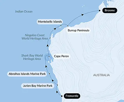 Your itinerary - Australia’s West Coast Odyssey