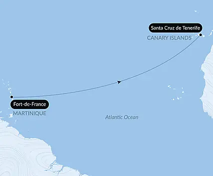 Ocean Voyage: Fort de France - Santa Cruz de Tenerife