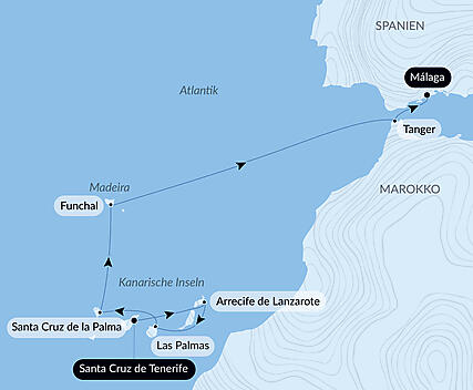 Musik-Kreuzfahrt von den Kanaren nach Málaga