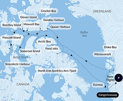Your itinerary - In the heart of the Northwest Passage