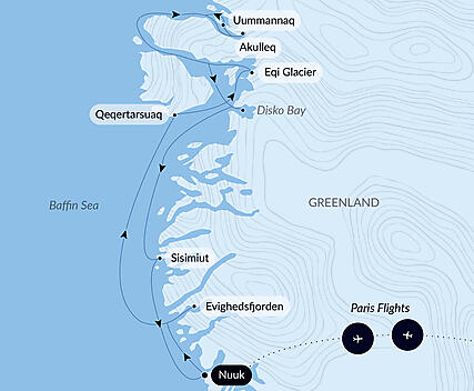 Disko Bay and Inuit villages