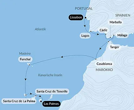 Von Lissabon auf die Kanarischen Inseln über das Meer: Spanien, Marokko und die Atlantikinseln – mit Smithsonian Journeys