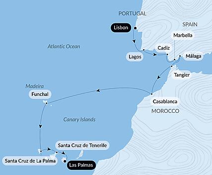 Lisbon to the Canary Islands by Sea: Spain, Morocco, & Atlantic Isles – with Smithsonian Journeys