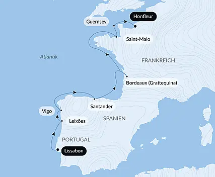 Befestigte Städte am Atlantik und die Iberische Halbinsel