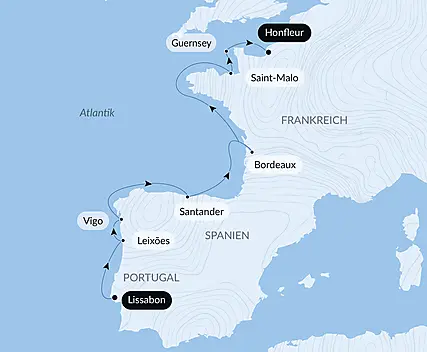 Befestigte Städte am Atlantik und die Iberische Halbinsel