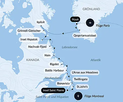 Wilde Küsten von Grönland bis zur Ostküste Kanadas