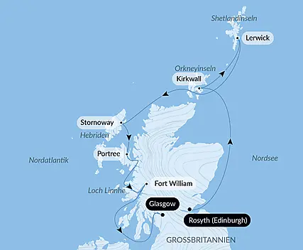 Shetland, Orkney und Hebriden