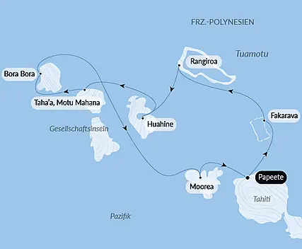 Gesellschaftsinseln und Tuamotu-Archipel