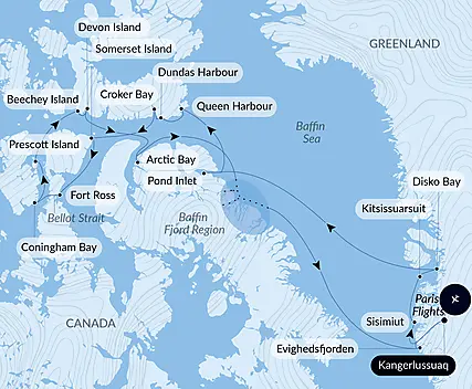 Your itinerary - In the heart of the Northwest Passage