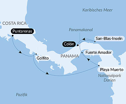 Panamakanal und die Juwelen Mittelamerikas