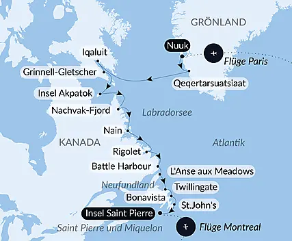 Wilde Küsten von Grönland bis zur Ostküste Kanadas