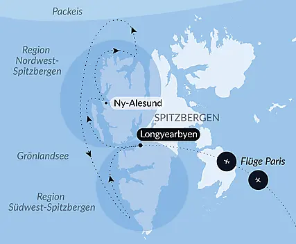 Spitzbergens Fjorde und Gletscher