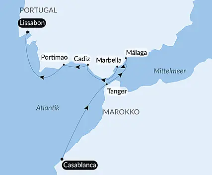 Kreuzfahrt von Marokko an die Andalusische Küste Spaniens – mit Smithsonian Journeys