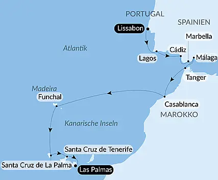 Von Lissabon auf die Kanarischen Inseln über das Meer: Spanien, Marokko und die Atlantikinseln – mit Smithsonian Journeys