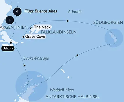 Antarktis, Falklandinseln & Südgeorgien