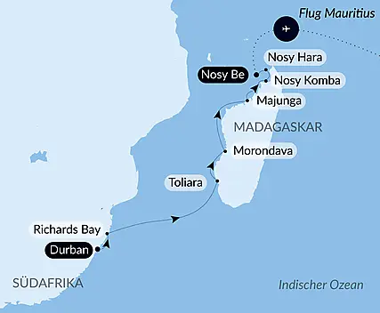 Madagaskar und Südafrika