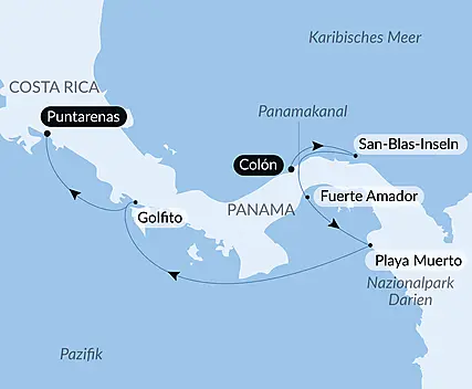 Panamakanal und die Juwelen Mittelamerikas