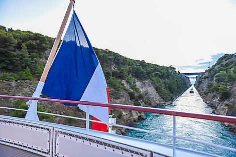 Crossing the Corinth Canal