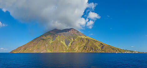 Sailing in front of Stromboli